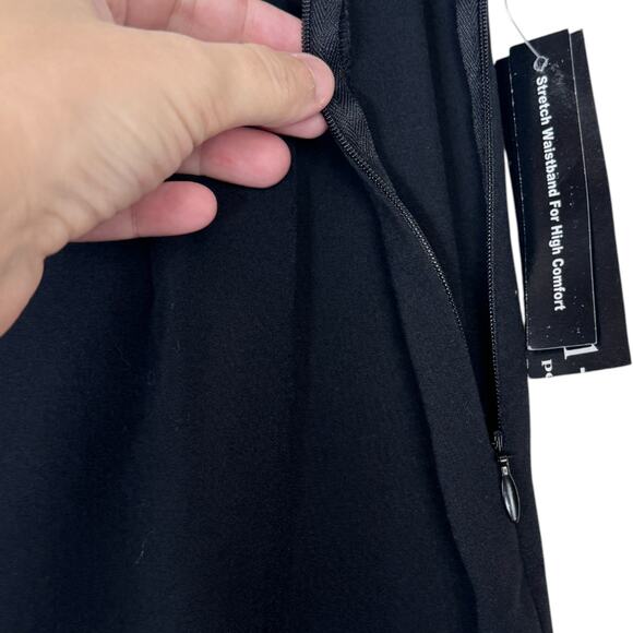 1601 Petites Paige Black Stretch Trouser Pants Side Zip Comfort Waist 10P NWT - Picture 5 of 11